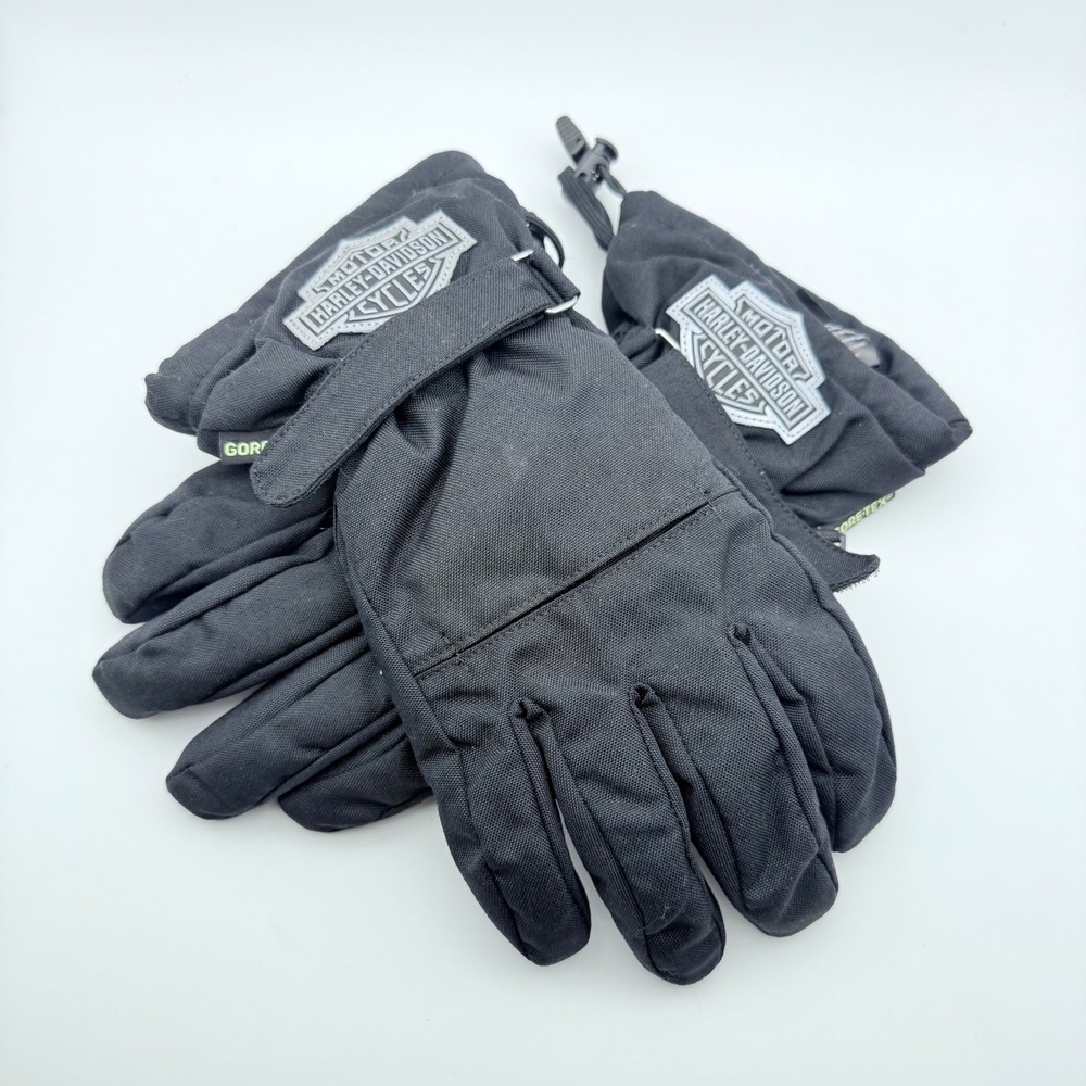 Harley-Davidson Gore-Tex Riding Gloves Men's‎ M Waterproof Black